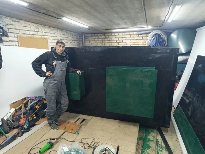 Изготовление ёмкости из листового ПНД